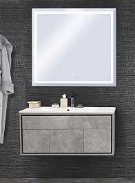 Акватон Мебель для ванной Уэльс 100 темный шоколад – фотография-1